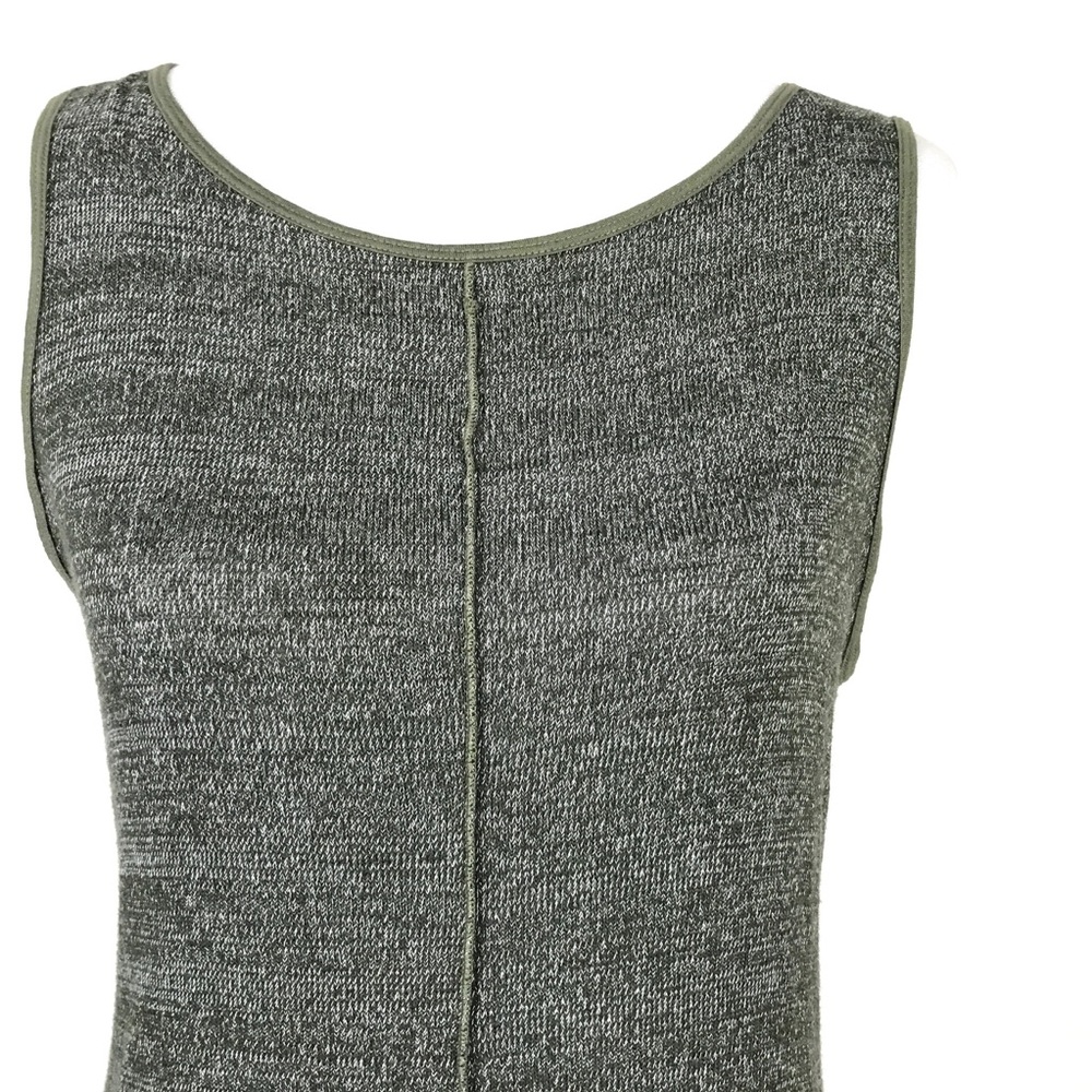 Hard Tail Stretch Top Lg Green White Split Back - Picture 4 of 8